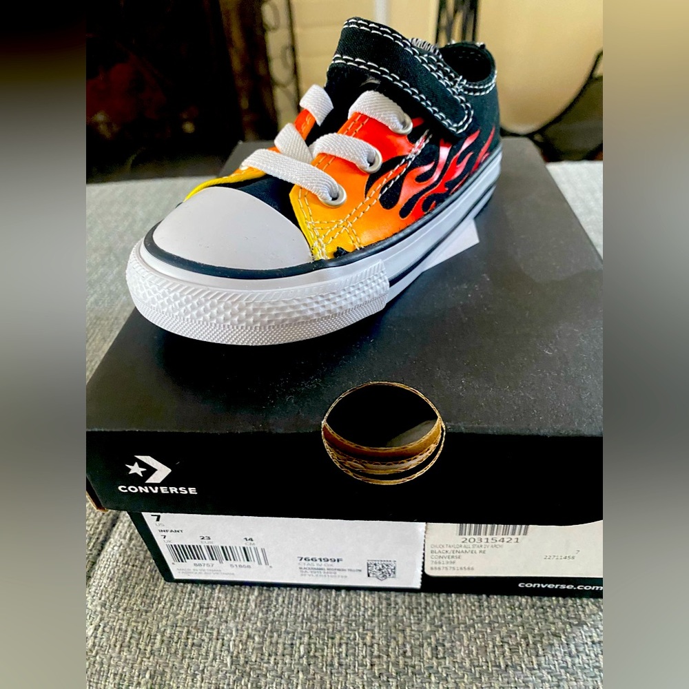 Converse with flames
